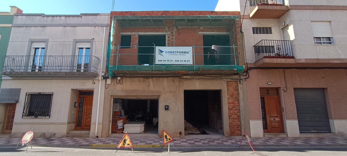 Fachada antes de la reforma, Almussafes